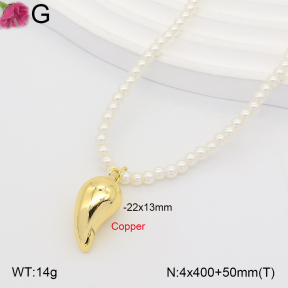 F2N300630bbon-J202  Fashion Copper Necklace