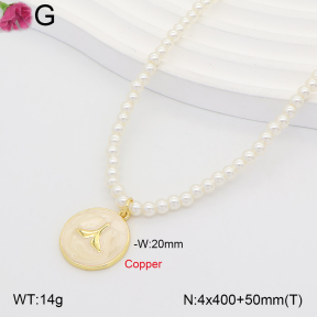F2N300632bbon-J202  Fashion Copper Necklace