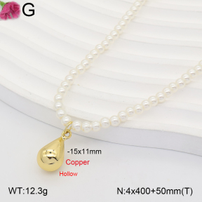 F2N300634bbon-J202  Fashion Copper Necklace