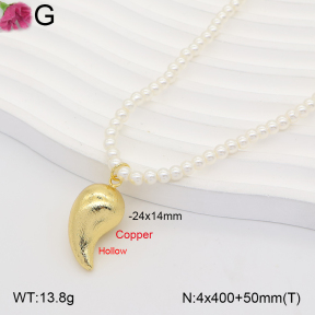F2N300635bbon-J202  Fashion Copper Necklace
