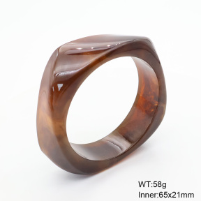 6BA300383bblo-900  Resin  Stainless Steel Bangle