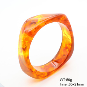 6BA300388bblo-900  Resin  Stainless Steel Bangle