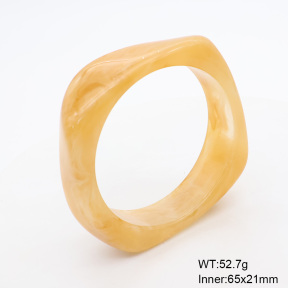 6BA300390bblo-900  Resin  Stainless Steel Bangle