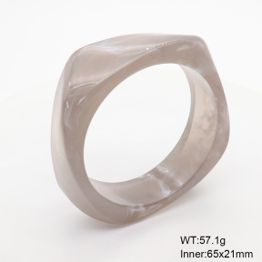 6BA300391bblo-900  Resin  Stainless Steel Bangle