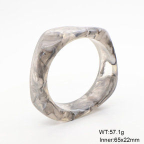 6BA300392bblo-900  Resin  Stainless Steel Bangle