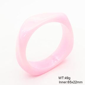 6BA300393bblo-900  Resin  Stainless Steel Bangle