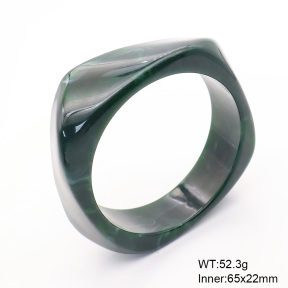 6BA300395bblo-900  Resin  Stainless Steel Bangle