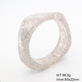 6BA300396bblo-900  Resin  Stainless Steel Bangle