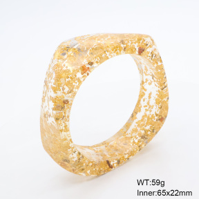 6BA300397bblo-900  Resin  Stainless Steel Bangle
