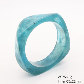 6BA300398bblo-900  Resin  Stainless Steel Bangle