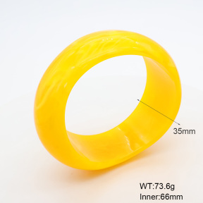 6BA300399bbmk-900  Resin  Stainless Steel Bangle