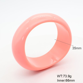 6BA300401bbmk-900  Resin  Stainless Steel Bangle