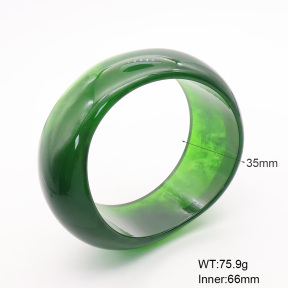 6BA300403bbmk-900  Resin  Stainless Steel Bangle