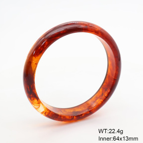 6BA300408aajl-900  Resin  Stainless Steel Bangle