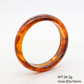 6BA300413aajl-900  Resin  Stainless Steel Bangle