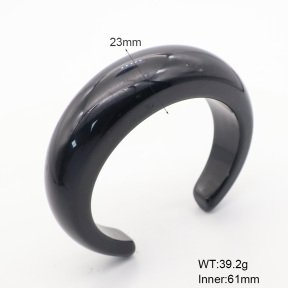 6BA300415bbno-900  Resin  Stainless Steel Bangle