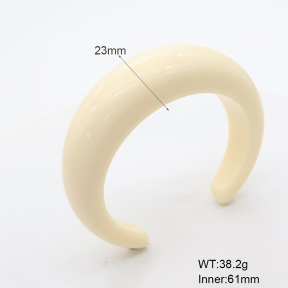 6BA300416bbno-900  Resin  Stainless Steel Bangle