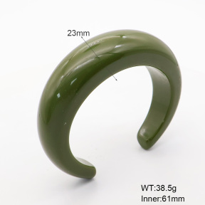 6BA300417bbno-900  Resin  Stainless Steel Bangle