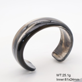 6BA300419aako-900  Resin  Stainless Steel Bangle
