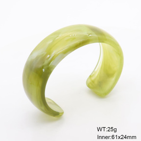 6BA300423aako-900  Resin  Stainless Steel Bangle