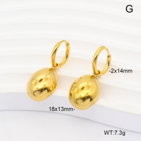 6E4004976abol-908  316 Pin 18K PVD  Stainless Steel Earrings