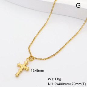 6N2005366bbml-908  14K PVD  Stainless Steel Necklace