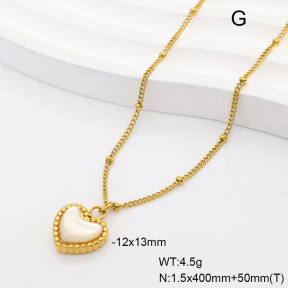 6N4004843abol-908  18K PVD Shell  Stainless Steel Necklace