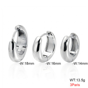 6E2007555vhpl-900  316 SS,Handmade Polished  Stainless Steel Earrings