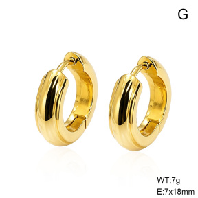6E2007566vbnb-G038  316 SS 14K PVD,Handmade Polished  Stainless Steel Earrings