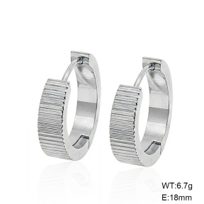 6E2007569bbom-G038  316 Pin,Handmade Polished  Stainless Steel Earrings