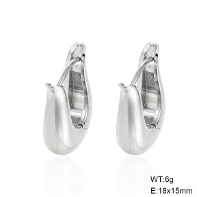 6E2007571bbln-G038  316 SS,Handmade Polished  Stainless Steel Earrings