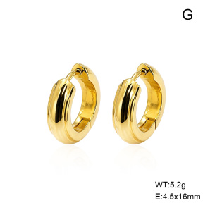 6E2007574vbnb-G038  316 SS 14K PVD,Handmade Polished  Stainless Steel Earrings
