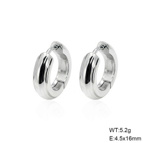 6E2007575bbln-G038  316 SS,Handmade Polished  Stainless Steel Earrings