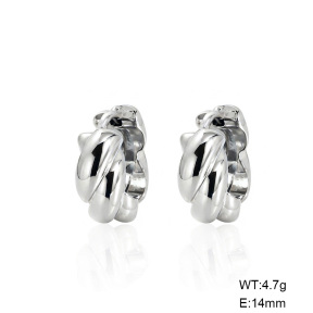 6E2007581bbln-G038  316 SS,Handmade Polished  Stainless Steel Earrings