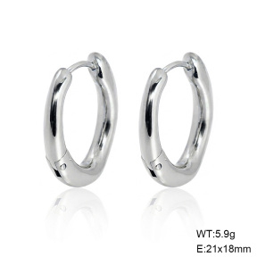 6E2007591bbln-G038  316 Pin,Handmade Polished  Stainless Steel Earrings