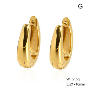 6E2007594vbnb-G038  316 SS 14K PVD,Handmade Polished  Stainless Steel Earrings