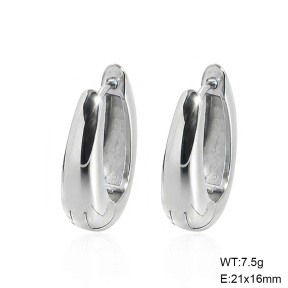 6E2007595bbln-G038  316 SS,Handmade Polished  Stainless Steel Earrings