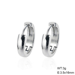 6E2007601bbln-G038  316 SS,Handmade Polished  Stainless Steel Earrings