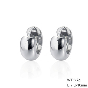 6E2007605bbln-G038  316 SS,Handmade Polished  Stainless Steel Earrings