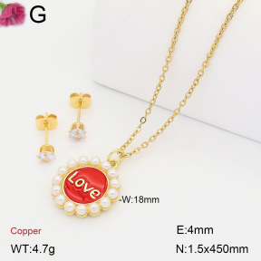 F2S007414bbov-J135  Fashion Copper Sets