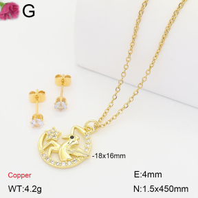 F2S007451bbov-J135  Fashion Copper Sets