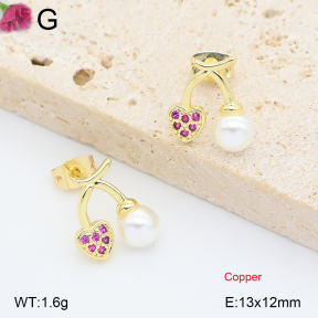 F2E301438ablb-J202  Fashion Copper Earrings