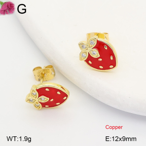 F2E301447ablb-J202  Fashion Copper Earrings