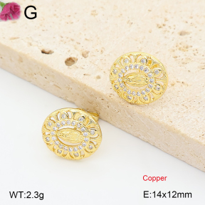 F2E402355ablb-J202  Fashion Copper Earrings