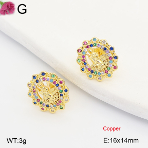 F2E402357vbll-J202  Fashion Copper Earrings