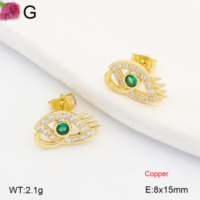 F2E402359ablb-J202  Fashion Copper Earrings