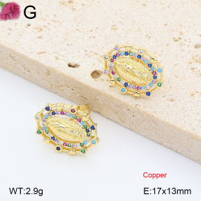 F2E402363ablb-J202  Fashion Copper Earrings