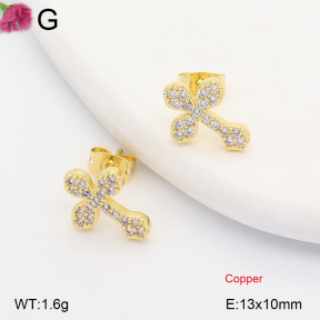 F2E402366ablb-J202  Fashion Copper Earrings