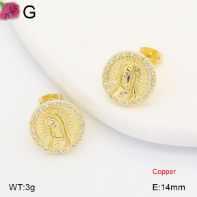 F2E402374ablb-J202  Fashion Copper Earrings