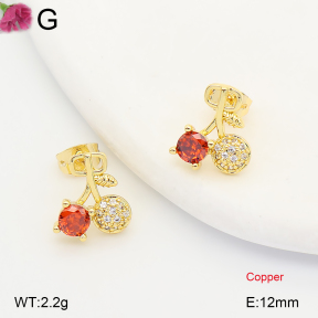 F2E402375ablb-J202  Fashion Copper Earrings